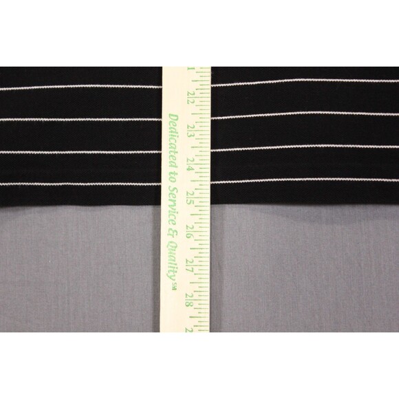 Lacoste Polo Shirt Black Striped Cotton Gray ALLIGATOR Sz 5 Us Sz M - Picture 7 of 10